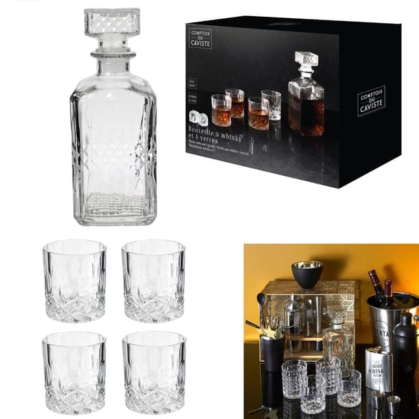 Karaffel Sæt - Whiskyglas - 930 ml - Whisky 2000
