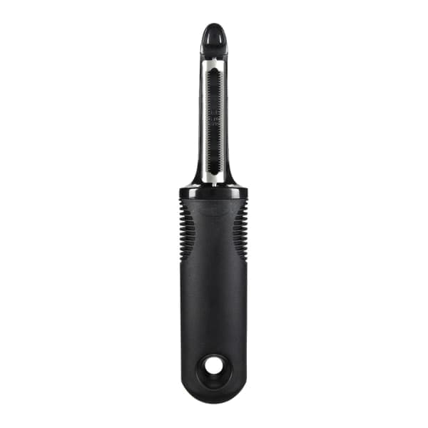 Potato peeler with silicone handle, vegetable tool black
