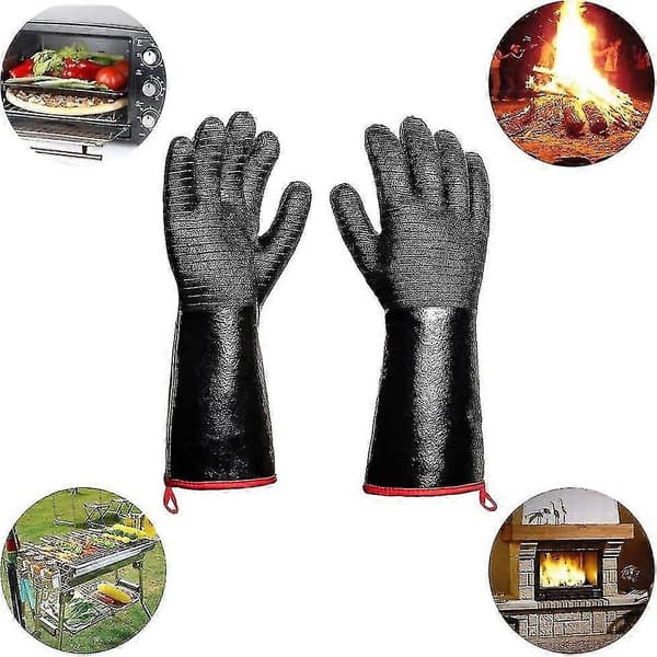 932f Heat Resistant BBQ Gloves Flame Retardant Protective Gloves
