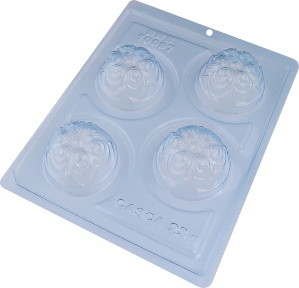Pralinform Sjokoladeform - BWB 10097 - Spesiell 3-delt form Transparent transparent