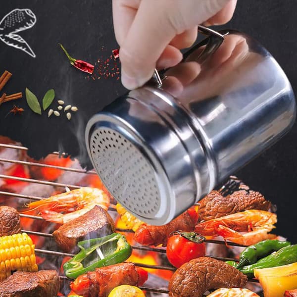 Spice Shaker with Lid Handle, Medium Hole, Parmesan Cheese Shaker, Dishwasher Safe Spice Shaker S