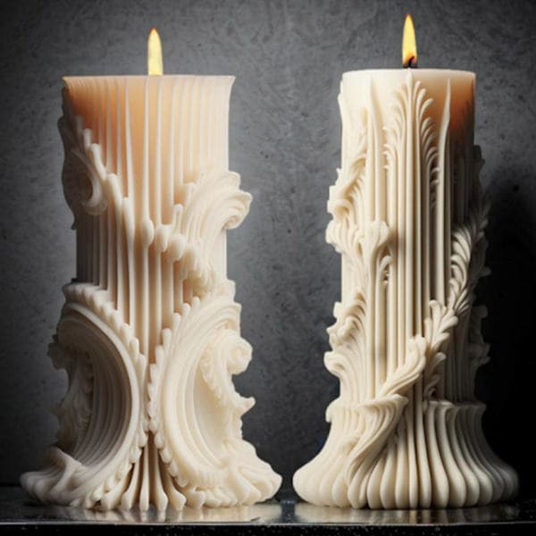 Europæisk Cylinder Silikoneform DIY Minimalistisk Søjle Gave Lysform