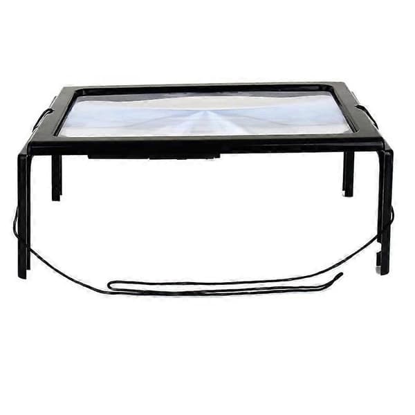 Full Page Reading Magnifier LED Light Gift Magnifier Full Page Stereo Foldable Stand Magnifier