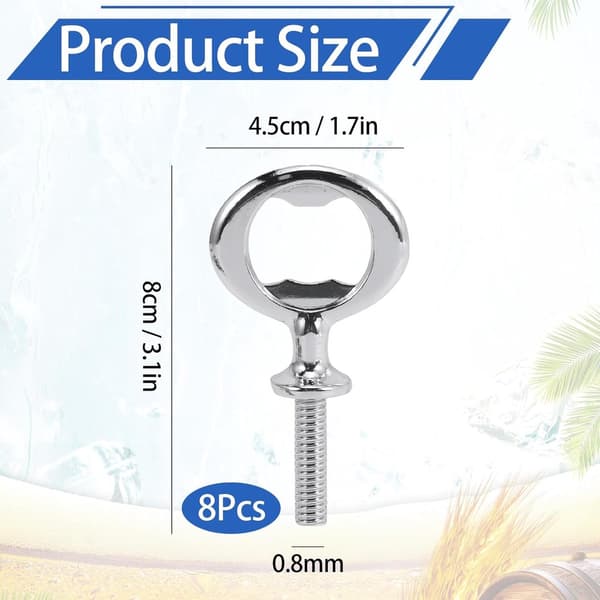 Bottle Opener Set - 8 Corkscrews - Multifunctional Keychain Bottle Openers for Home - Wedding - Restaurant - Bar