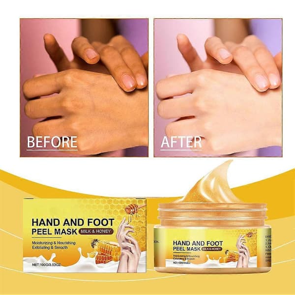 Milk & Honey Moisturizing Exfoliating and Smoothing Hand and Foot Peeling Mask