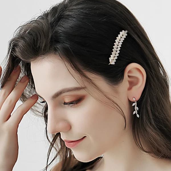 Krystallhårspenner Rhinestone Hodeplagg 7 7 7