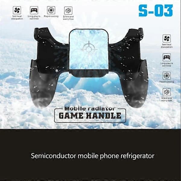 Universal Mobile Phone Cooling Fan Handle Semiconductor Cooler Gaming Radiator Holder