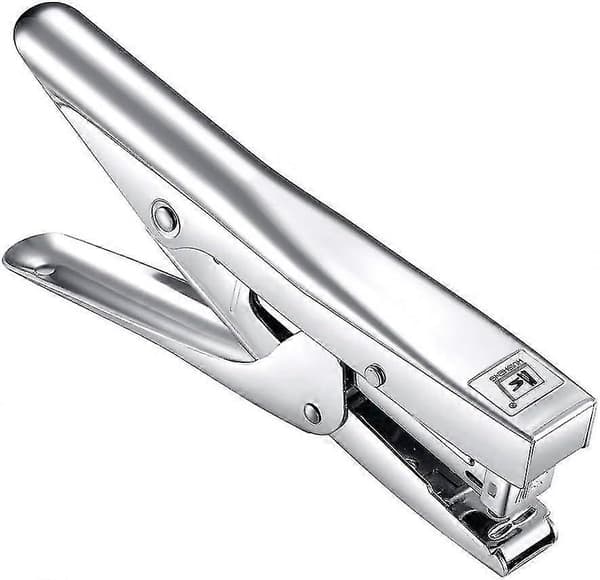 Plier Stapler Heavy Duty Office Stapler Handheld 20-Sheet Stapler Paper Stapling Machine with 2000 Staples, Silver