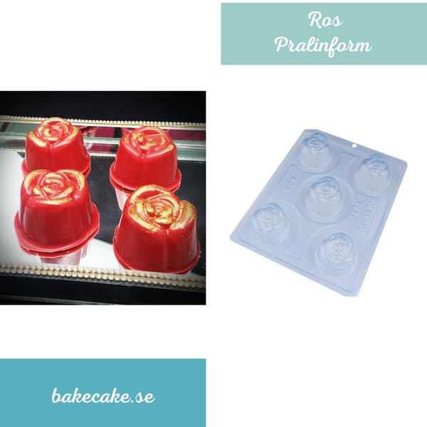 Pralineform Rosekuppel Chokoladeform - BWB 9420 - Special 3-delt form