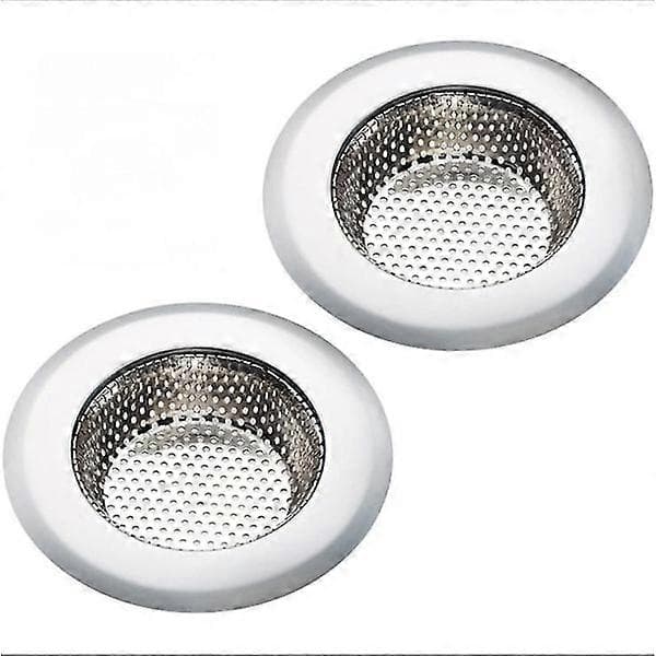 Piao 2-pakning vaskesil - rustfritt stål, stor bred kant 4,5\" diameter