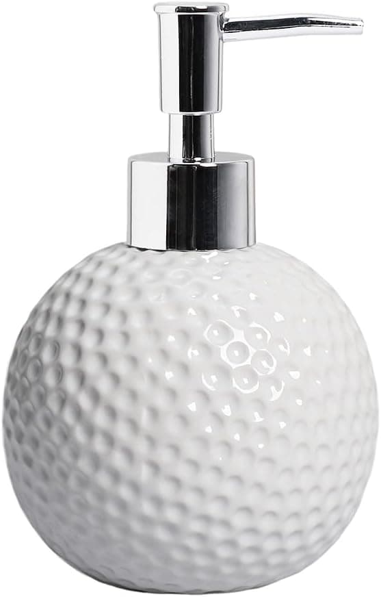 Sæbedispenser Golfbold Lotionflaske Keramisk Flydende Badeværelsesindretning Hvid-golf - White-golf