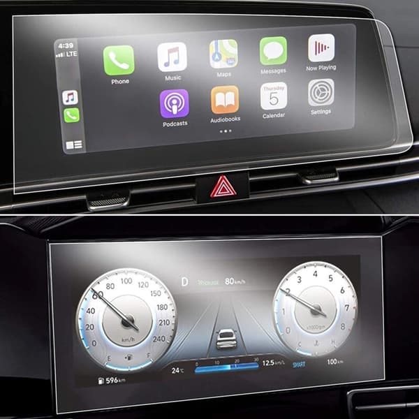 For 2021 10.25 inch Dashboard + Navigation Touch Screen Display Protector Sheet Tempered Glass Film