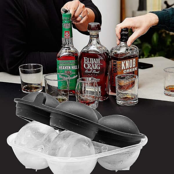 Store kugleformede silikoneisforme til whiskyisboldform [D]
