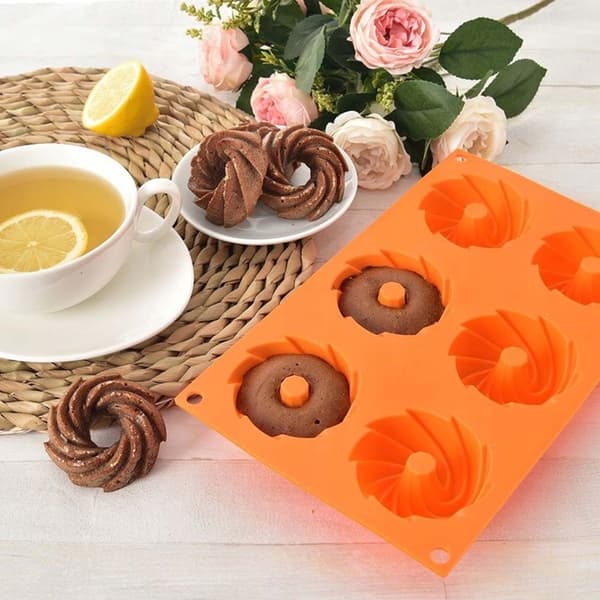 Silikone bageform til spiral-donuts, churros, kager, muffins cupcakes og gelé
