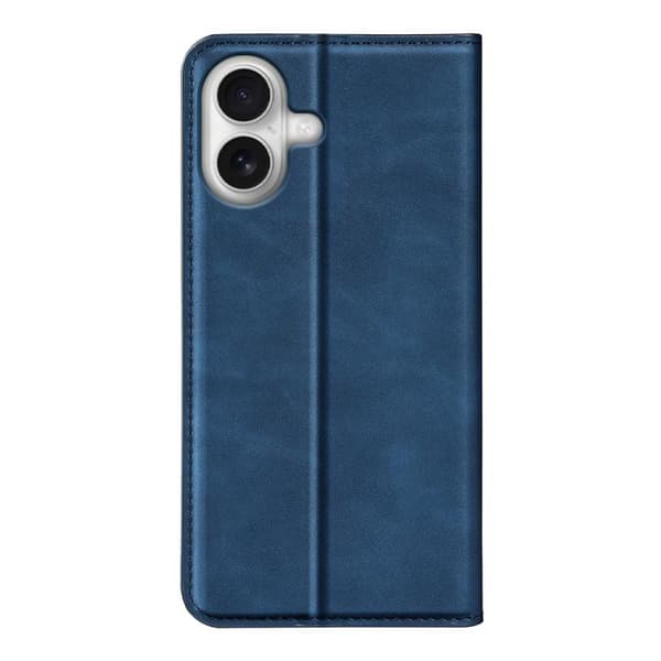 iPhone 17 Skal läderfodral med retro-skin och magnetisk sug Mörkblå Mörkblå Mörkblå