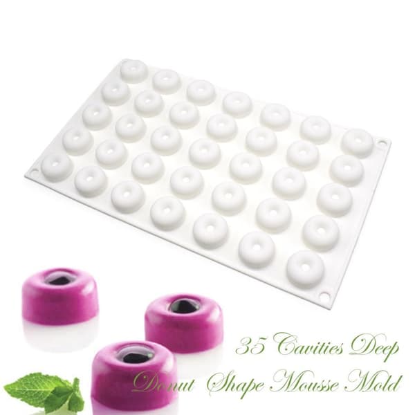 Mini Donut 35 Silikoneform Chokoladeform Pralineform