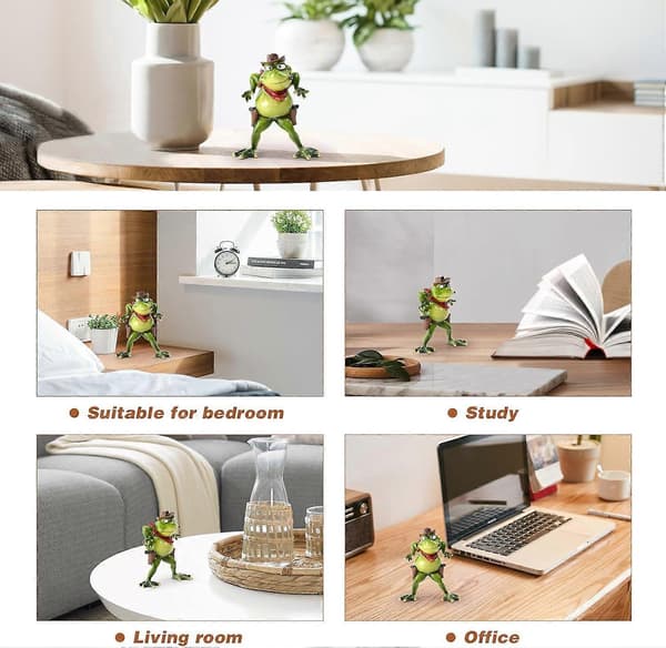 Bedårande grodfigurer ornament för heminredningspresent