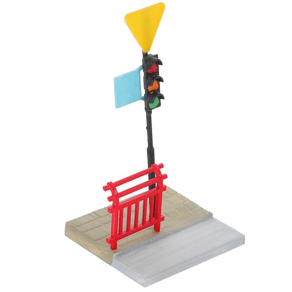 Miniatyr trafikklys harpiksdekorasjon for diorama 2-delt sett[DB]
