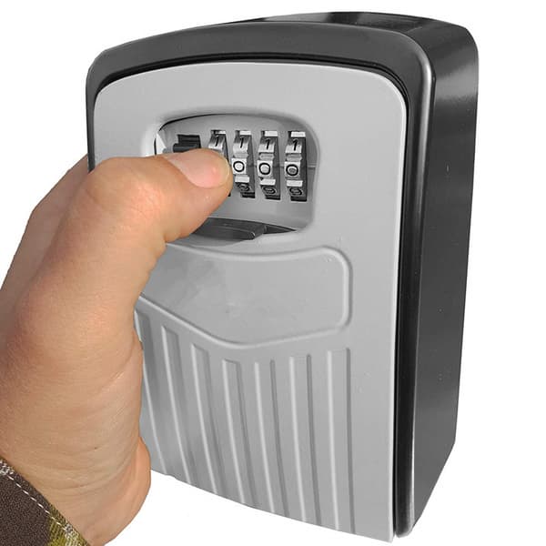 Large Password Key Box with Multilingual Instructions Grey Grey 715