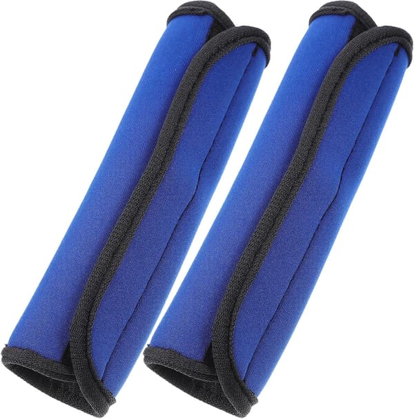 2 stk. sklisikre manualputer i polyester, blå