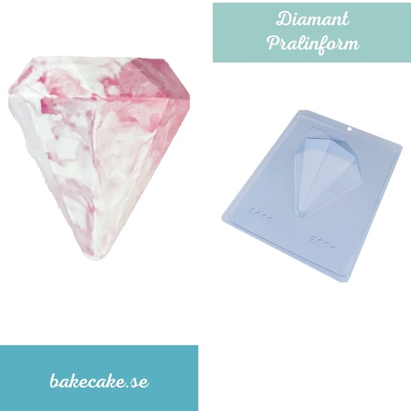 Pralineform Diamant 250g - BWB 1411 - Speciel 3-delt form