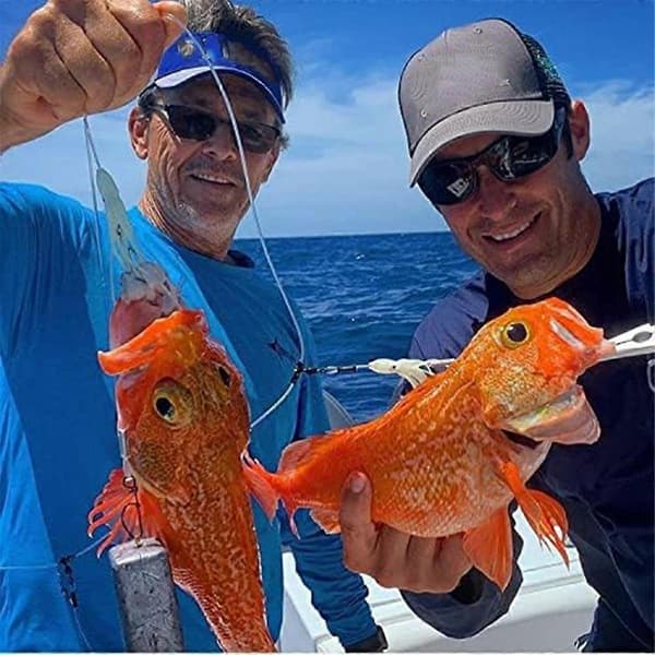 Glow Squid Deep Drop Tilefish Rig, Fremragende til dybhavsfiskeri efter Tilefish, Grouper, Bundfiskeri Rig 9/0