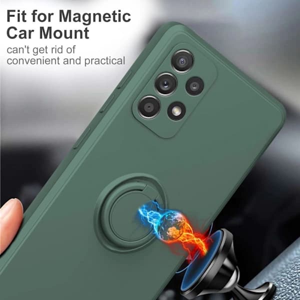 Samsung Galaxy A53 Case With Ring Holder Green