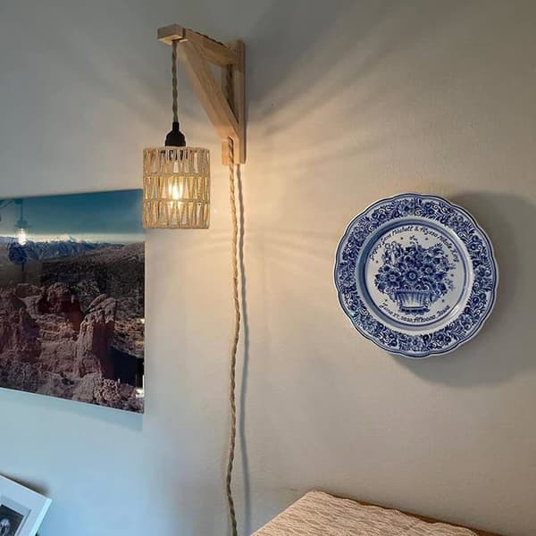 Boho Shades Erstatningslampeskærm - 1, 5,9 cm, Pendel Væglampe Loftventilator Dæksel Lampe, Dekorativ Belysning