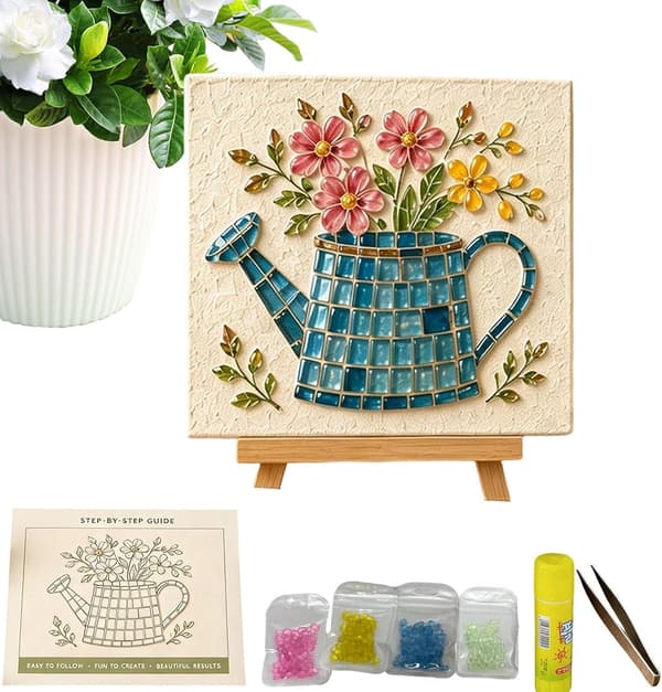 Mosaiksæt til voksne og begyndere DIY blomster- og D - D