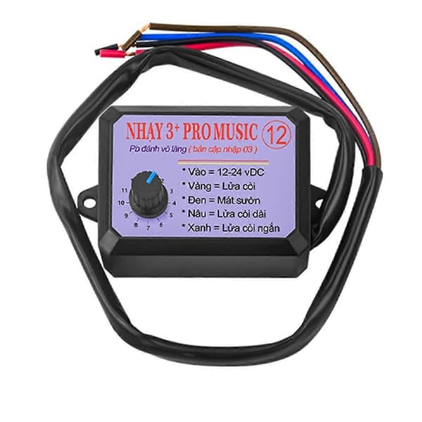 12V-24V 12-lyds musikalsk elektronisk hornstyring 3+Pro horn