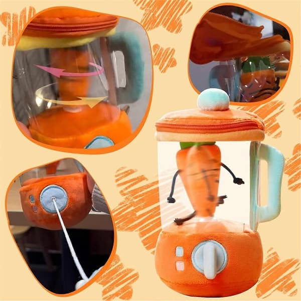Blød gulerodsjuicer-legetøj, Gulerodsjuicer-plysdyr