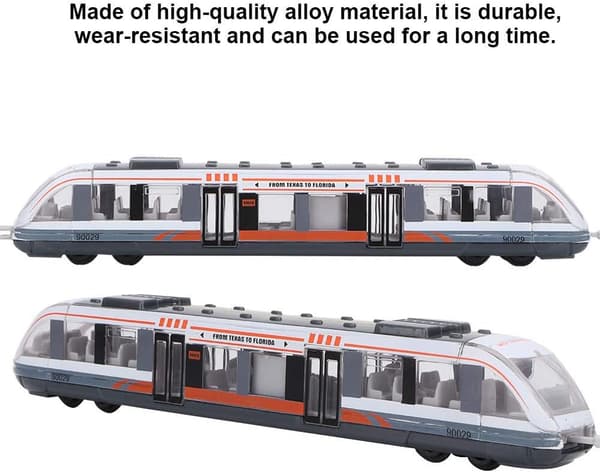 Legetøjstog Simulering Metro Model Legering Glidende Trykstøbt Metal Køretøj
