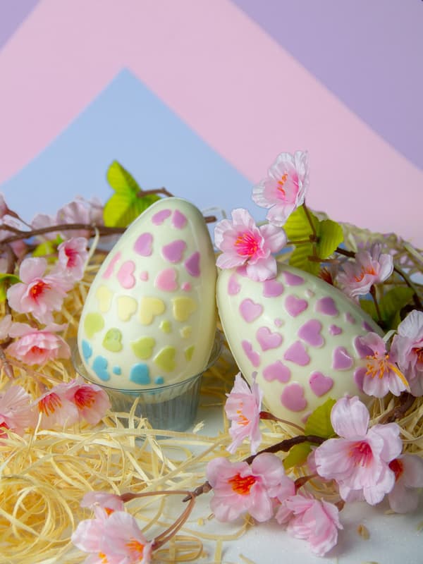 Pralinform Egg 150g Sjokoladeform - BWB 9447 - Spesiell 3-delt form Transparent transparent