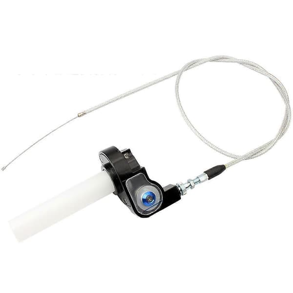 Motorcycle Throttle Grip Quick Twist Throttle with Throttle Cable for 7/8 Inch 22mm Handlebar