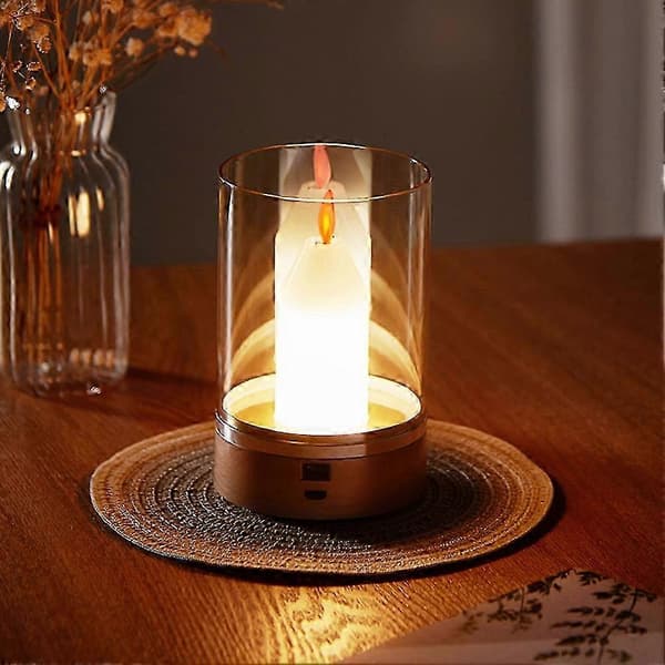 Smart Candle Motion Sensor Hand Wave LED Night Light USB Charging Desk Lamp for Home Decor