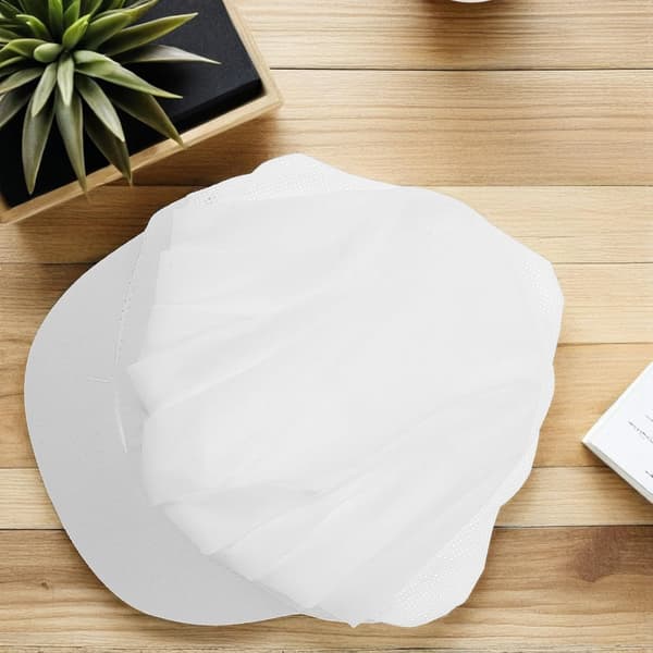 4 st kökskockmössa arbetsmössa i polyesterbomull vit med integrerat hårnät för bakning och matlagning i köket Gastronomi -