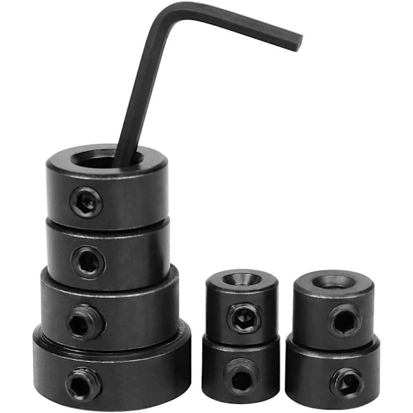 Annular drill, drill depth stop, drill stop ring, woodworking positioner, stop ring with hex key, for 3-16 mm continuous drills