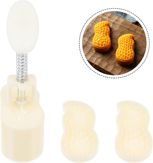 Genanvendelig plastikbageform, håndpresse, månekageform, praktisk at bruge