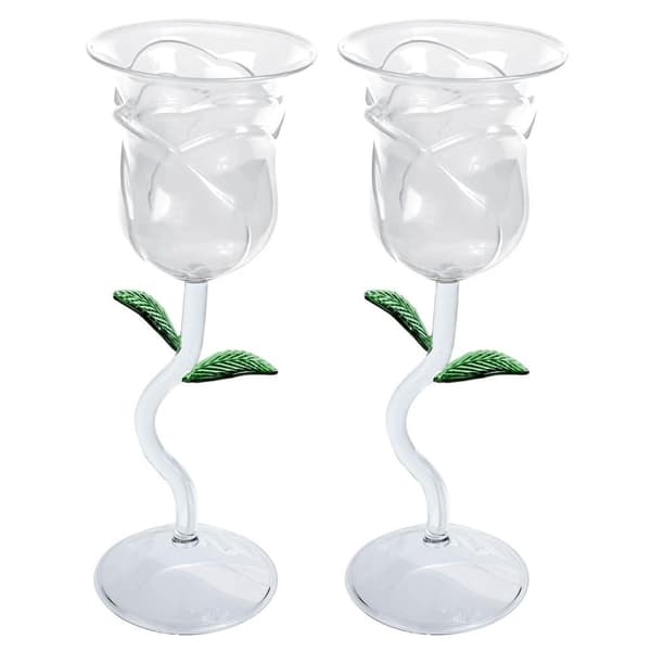 Rosévinglas-sæt - Rosdesign Transparent transparent