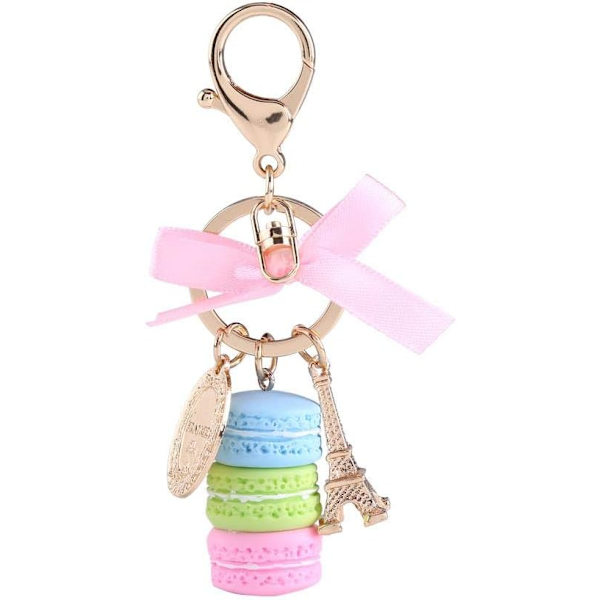 Alloy Keychain, Cute Macaron Shaped Keychain, Different