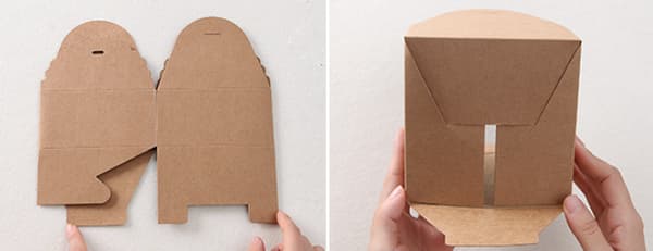 10,5*10,5*6cm, Svart Kraft Presentförpackning (10-pack) - 12 x 12 x 5
