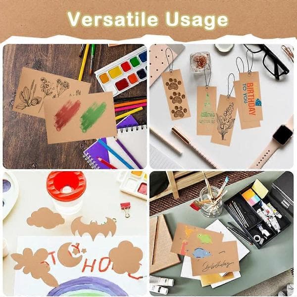 Practical and Beautiful A4 Brown Kraft Cardboard Blank Stock Printer Paper Wedding Label Packaging Card
