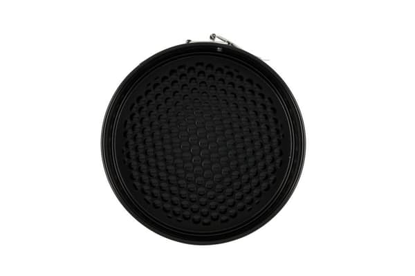 Baking Pans with Removable Bottom – 2-pack Heart-shaped & Round Svart black