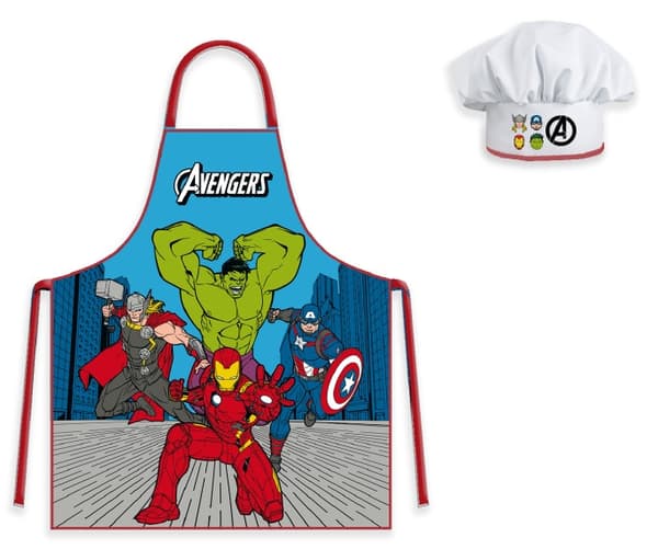Avengers Klassisk Serietidningsstil Barnförkläde - 2-delat Set 84