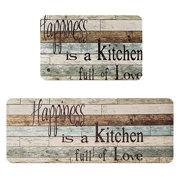 [2F]Federra Kitchen Mat (2 Pieces) S Kitchen Mat Washable Cushion Comfortable Kitchen Mat Set C