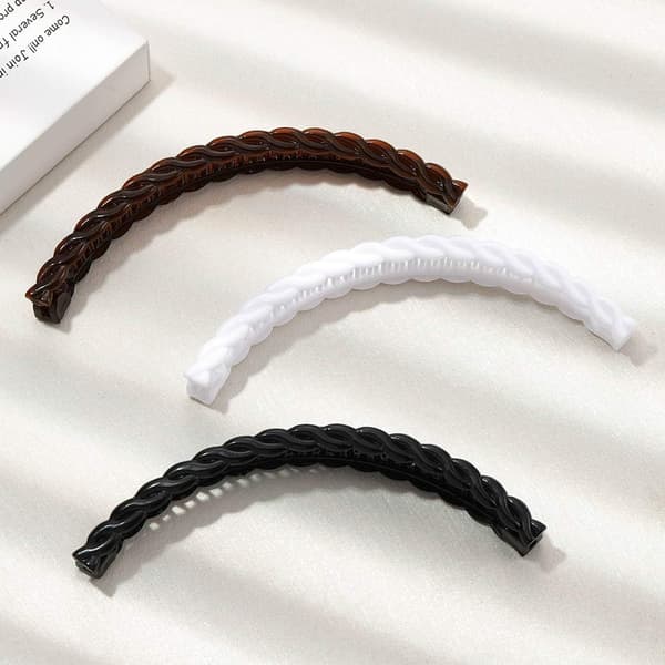 3-pack Låg Embryo Koreansk Stil Insättningskam Våghårklämma Lugg