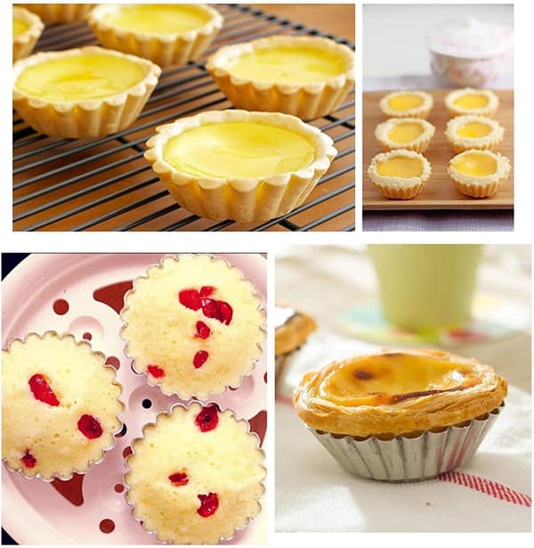20 pakker ristede æggetærter, cupcakes, muffins i form
