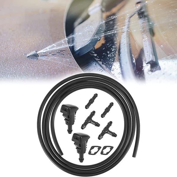 Windshield Wiper Nozzles for Ram Hose Windshield with Connectors Replace 5113049AA