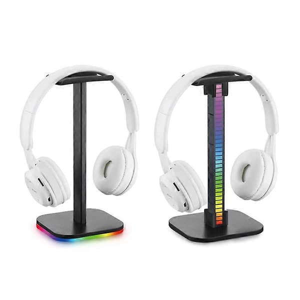 RGB Headphone Stand Gaming Headset Desk Display Holder LED Base USB Pickup Light Headphone Support Bracket-A