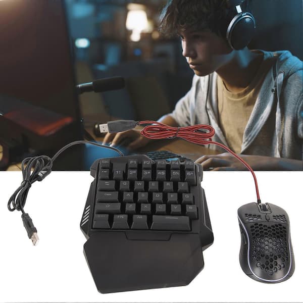 Keyboard Mouse Converter Turbo Function Wired Gaming Keyboard And Mouse And Converter Combo For PS For Xbox For Switch